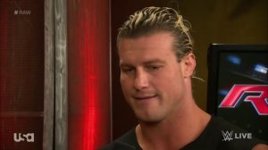 John Cena and Dolph Ziggler backstage with Renee Young [RAW 24/11/2014]