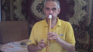 Сопилка Альт (Соль) из ясеня с пластиковым свистком