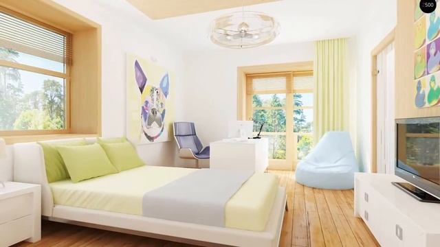 Комфортабельный двухэтажный дом традиционной формы с гаражом. смотреть онлайн