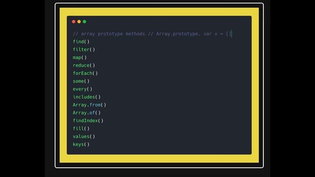 Array Prototype Methods Javascript #21