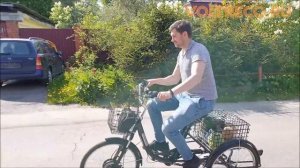 Трехколесный складной электрический велосипед для взрослых Трицикл Doonkan Trike 24