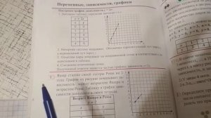 5 класс. Построение графика зависимости.