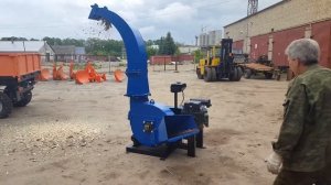 Серия 52; ИВН-2/Ø160 Измельчитель веток, wood chipper с приводом от ДВС бензин 24/27л.с.