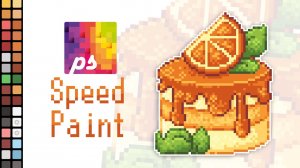 Speed Paint. Pixel Art. Cheesecake