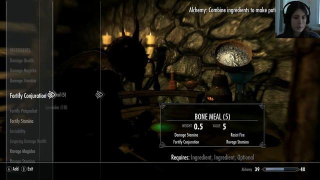 Skyrim Lets Play 112 - female Argonian w face cam