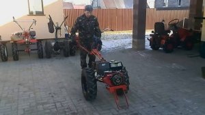 Запуск и испытание мотоблока МТЗ 09Н 02, перед настройкой сцепления.