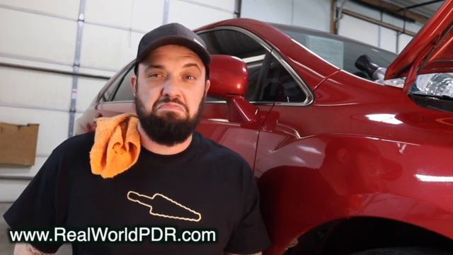 PDR Large Fender Dent -Tutorial- Great Techniques. смотреть онлайн