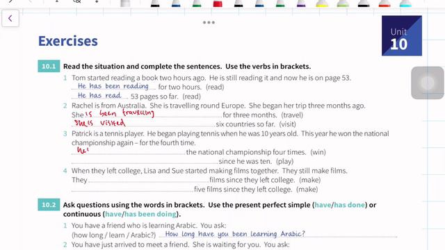 Belajar Grammar Unit 10-Present Perfect Continuous and Present Perfect смотреть онлайн