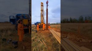 Бурение скважины 3 с установкой анодного заземлителя. Диаметры бурения 490мм, 395,7мм.