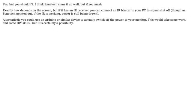 Unix & Linux: Is it possible to power on/off a monitor using the computer? (10 Solutions!!) смотреть онлайн