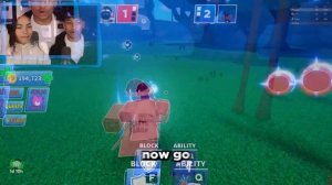 I Taught My LITTLE SISTER How To Play Roblox Blade Ball..