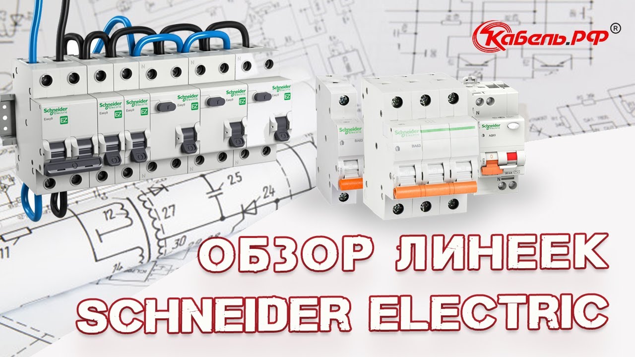 Низковольтное оборудование Schneider. Серии Acti9, Домовой, Easy9
