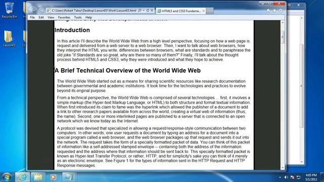 HTML5 and CSS3 Fundamentals - 03. Styling Your First HTML5 Web Page with CSS3