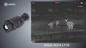 Подборка кадров с тепловизионного прицела Arkon Alfa LT35. Наблюдение за животными.