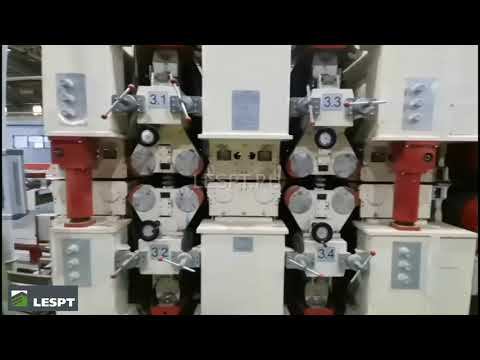 Высокоскоростная линия шлифования и линия форматной обрезки МДФ
