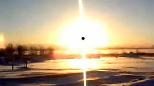 Отражение солнца. Эффект гало.