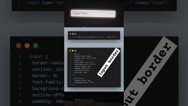 Input Border #coding #css #coders #cssanimation #code #htmlcss