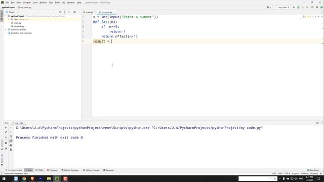 33-  Unraveling Recursion: Calculating Factorials in Python