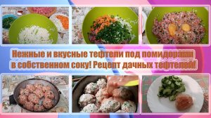 НЕЖНЫЕ ВКУСНЫЕ ТЕФТЕЛИ под помидорами в собственном СОКУ! РЕЦЕПТ дачных ТЕФТЕЛЕЙ!