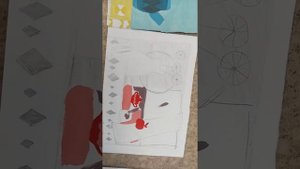 Станковая композиция 3. Результаты. Шахматный порядок нанесения пятен.