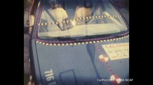 1986 Saab 9000 CD / CE (Sedan / Hatchback) NHTSA Full-Overlap Frontal Crash Test