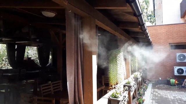 Система охлаждения воздуха/ресторан Марани/Air cooling system in the restaurant Marani