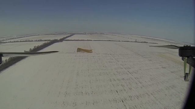 Грузовой квадрокоптер в действии