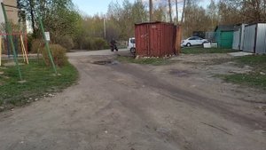 Первый выезд,самодельного мотоцикла с двигателем от мотоблока