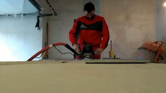 Фрезеровка гипсокартона (ниши потолка) смотреть онлайн