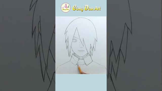 Cách Vẽ Sasuke Uchiha - Boruto | Vẽ Anime | #294 | #Short | Cong Dan Art