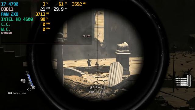 Sniper Elite V2 Intel HD 4600 (Low End PC) смотреть онлайн