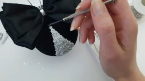 Елочные шары ручной работы из бархата