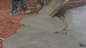 Бетонные работы на крыше