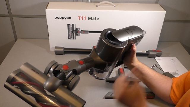 PUPPYOO T11 Mate - беспроводной вертикальный пылесос с мультициклоном смотреть онлайн