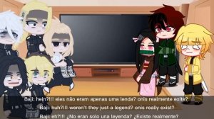 •Tokyo Revengers react to Takemichi//Takemichi as Inosuke• Mangá spoiler