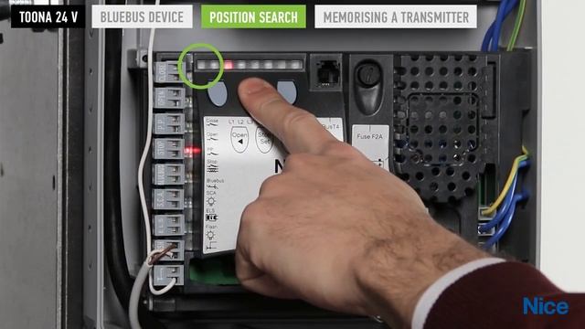 Nice TOONA 24V. Определение концевых положений смотреть онлайн