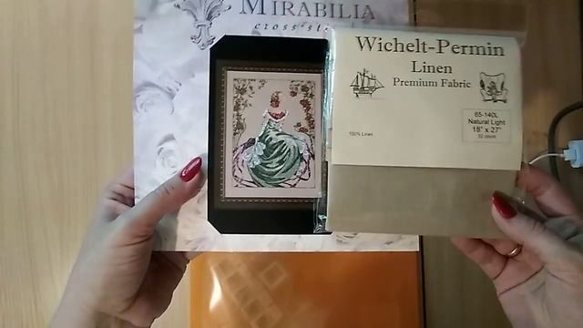 #12. Леди в дымке от Мирабилии, обзор материалов для вышивки смотреть онлайн