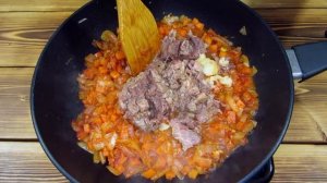 Рассыпчатая ароматная гречка с тушенкой, приготовленная по принципу плова