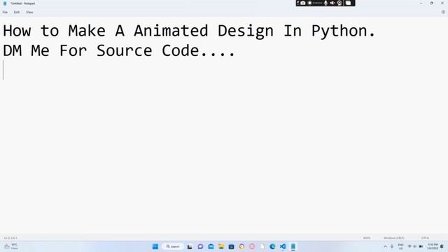 How To Make Animated Design in Python|| Animated Design|| Python ||2023