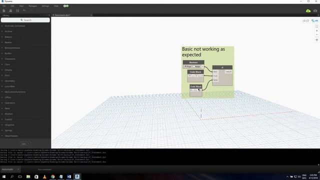 Dynamo [Node Explanation] : If statement part 1