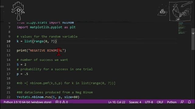 Negative Binomial and Hyper-geometric Distributions: FREE STATISTICS course 7+ смотреть онлайн