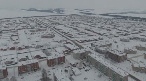 Кукмор, Татарстан - видео съемка с воздуха, высота 100 метров (аэросъемка Кукмор)