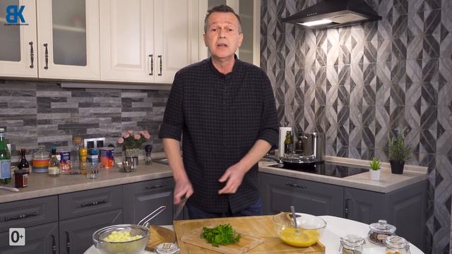 Омлет с картошкой | Рецепт на сковороде