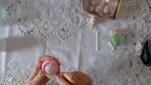 Лепка головы. Лепим голову куклы из из фарфора для ватных и других кукол .Cara porzelana fria.