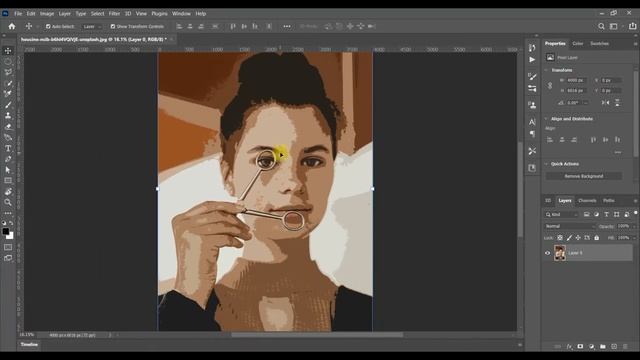 Oil Paint Effect In Photoshop cc 2021 | Cutout Filter | Photoshop Tutorial смотреть онлайн