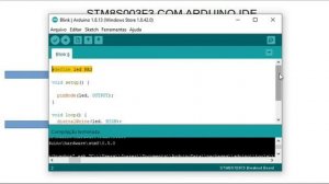 STM8S003F3P6 - BLINK COM ARDUINO IDE - stm8f003