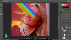 Rainbow and Lightning Effect Cover Art - Tutorial Photoshop CC 2020