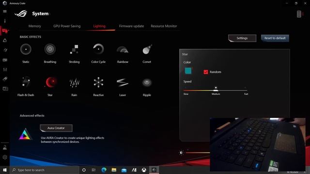 Setting Armoury create Laptop Gaming Asus ROG Strix Scar G15 G532LV 2020 смотреть онлайн