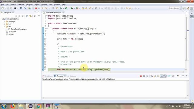How to use inDaylightTime(Date date) method of java.util.TimeZone class?