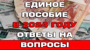 Единое пособие 2024 Ответы на вопросы